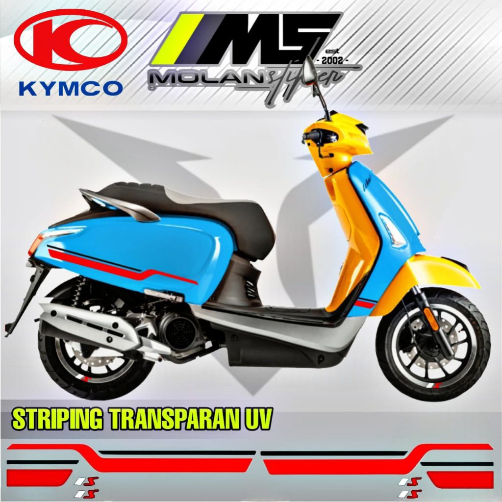 Decal สติกเกอร์ Striping โปร่งใส Variations Uv Kymco เช่น 125 กีฬา Kymco เช่น 150i Abs Kymco ชอบ 125
