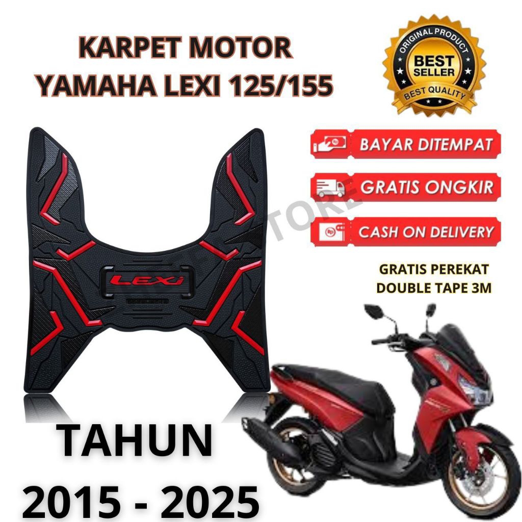 YAMAHA LEXI 125 & 155 MOTORCYCLE RUBBER CARPET / Lexi พรม