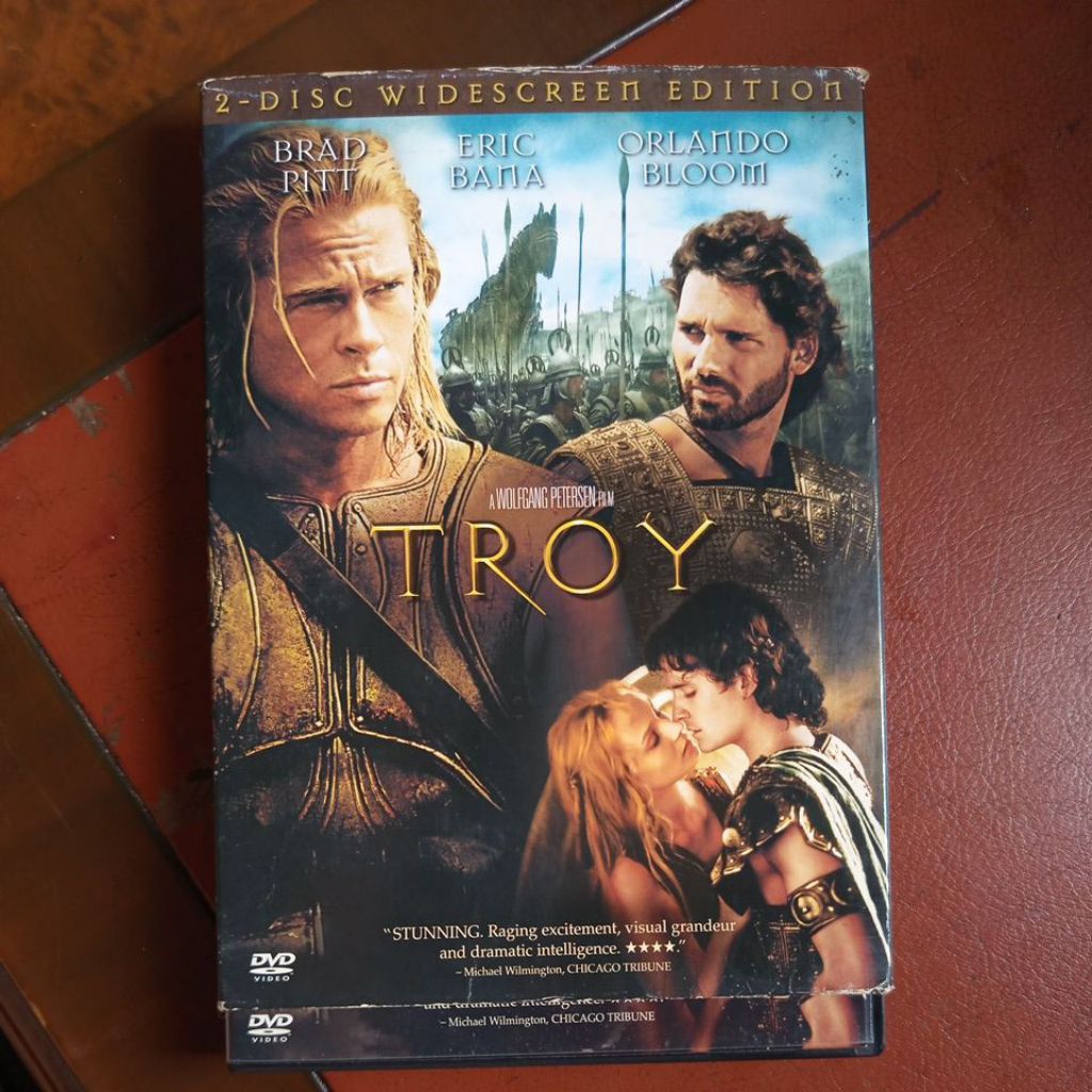 DVD BRAD PITT - ERIC BANA - ORLANDO BLOOM troy บรรจุ 2 แผ่น