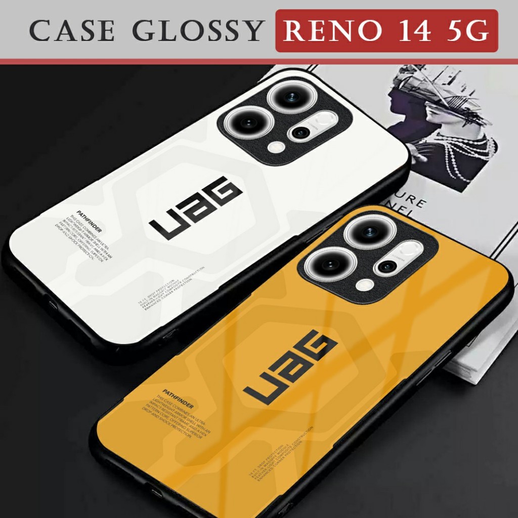 เคส HP สําหรับ Reno 14 5G [KK29] Reno 14F | ซอฟท์เคสกระจกเคลือบเงา | เคสกระจกอะคริลิค | กล้องโปรเทค 