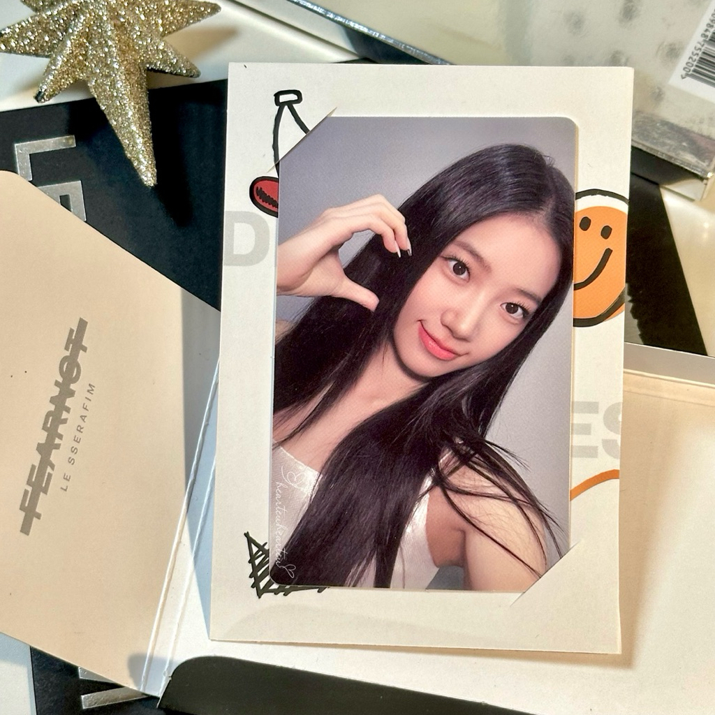 Hearteuhearteu -- [OFFICIAL] LE SSERAFIM Kazuha Photocard era Unforgiven จาก POB M2U Lucky Draw Roun