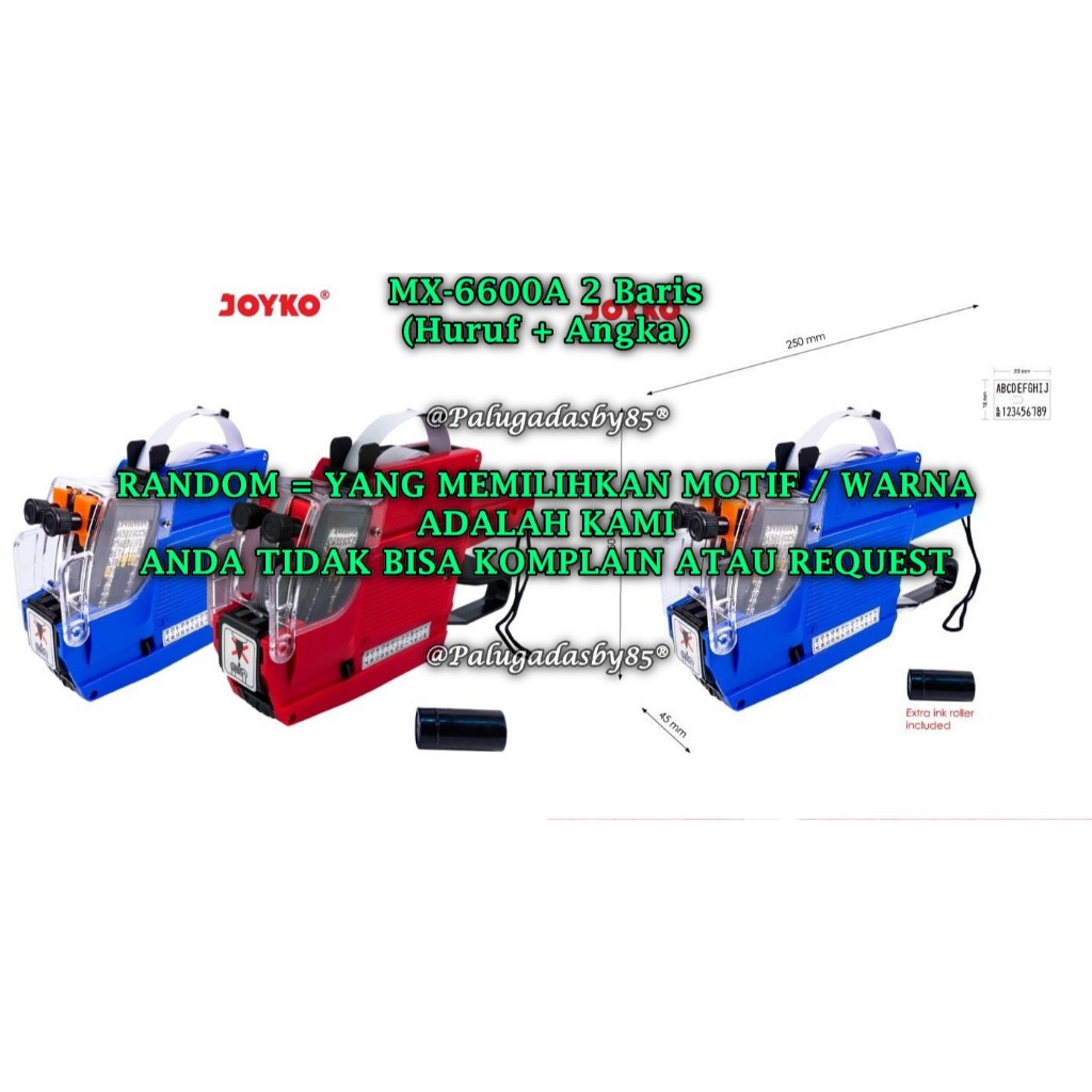 (1 ชิ้น) WHOLESALE JOYKO MX-6600A 2 แถว 10 หลักราคาเครื่องมือ Joyko MX-6600 A (1 ชิ้น)