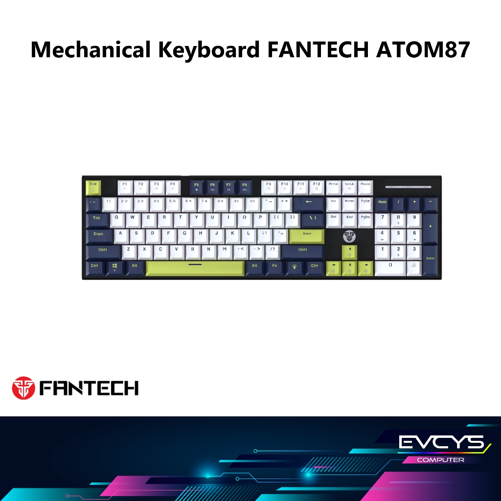 คีย์บอร์ดแบบกลไก FANTECH ATOM87