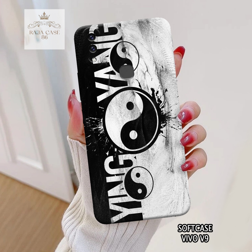 เคส HP Vivo V9 - Rajacase - เคส Vivo V9 - เคส Yinyang Motif - ฟิล์มกันรอยมือถือ - Vivo V9 - Vivo V9 