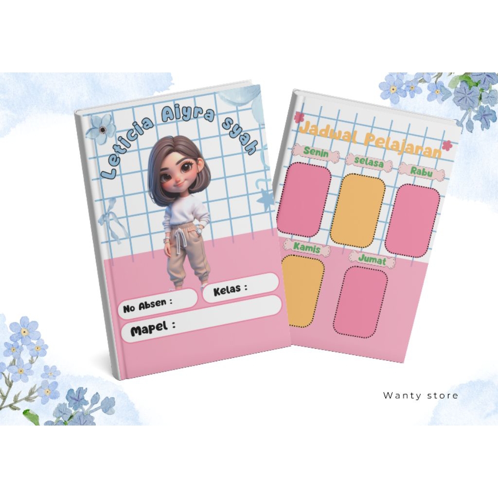 CUSTOM ANIMATION NOTEBOOK FOR GIRL 38 แผ่น สมุดโน๊ตเด็ก สมุดโน๊ตแบบกําหนดเอง