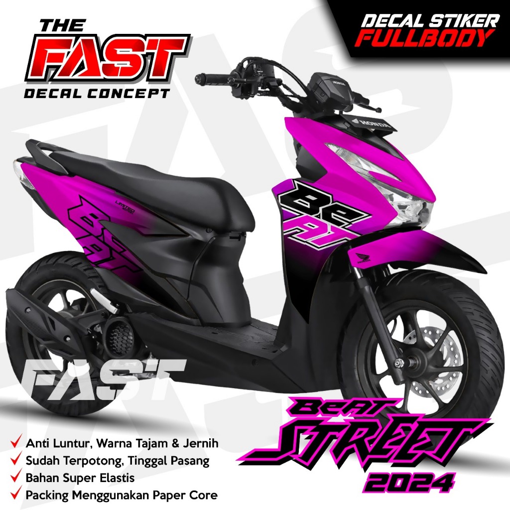 ใหม่ล่าสุด BeAT STREET Fullbody Decal สติกเกอร์ Beat Street Fullbody Striping BeAT Street CHAMELEON 