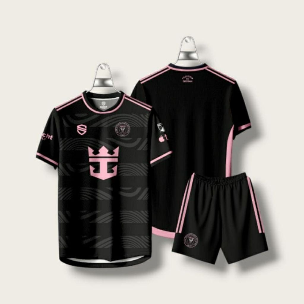 เสื้อ Inter miami/พิมพ์เต็มหมายเลขชื่อและหลังฟรี