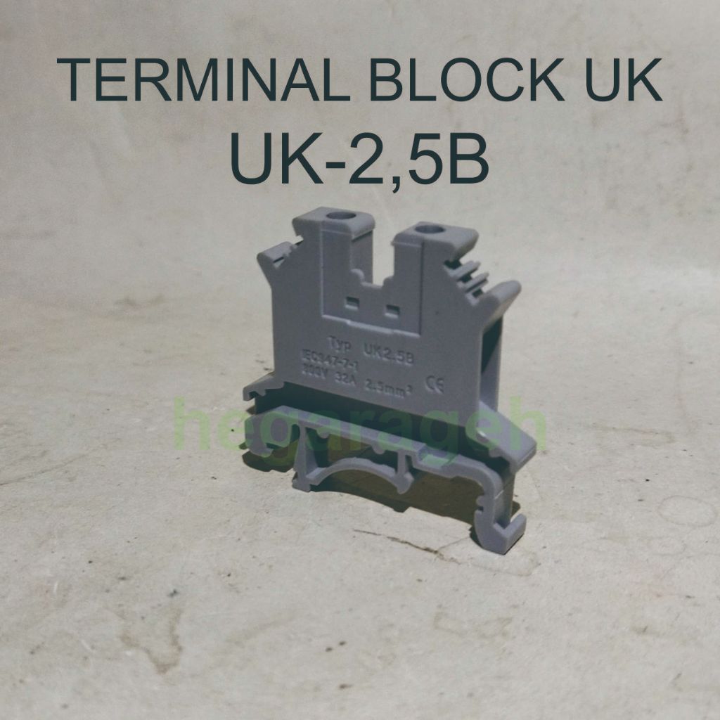 Terminal Block Modular UK-2.5B UK2.5N 800V 32A Terminal Block Din Rail UK-2.5N