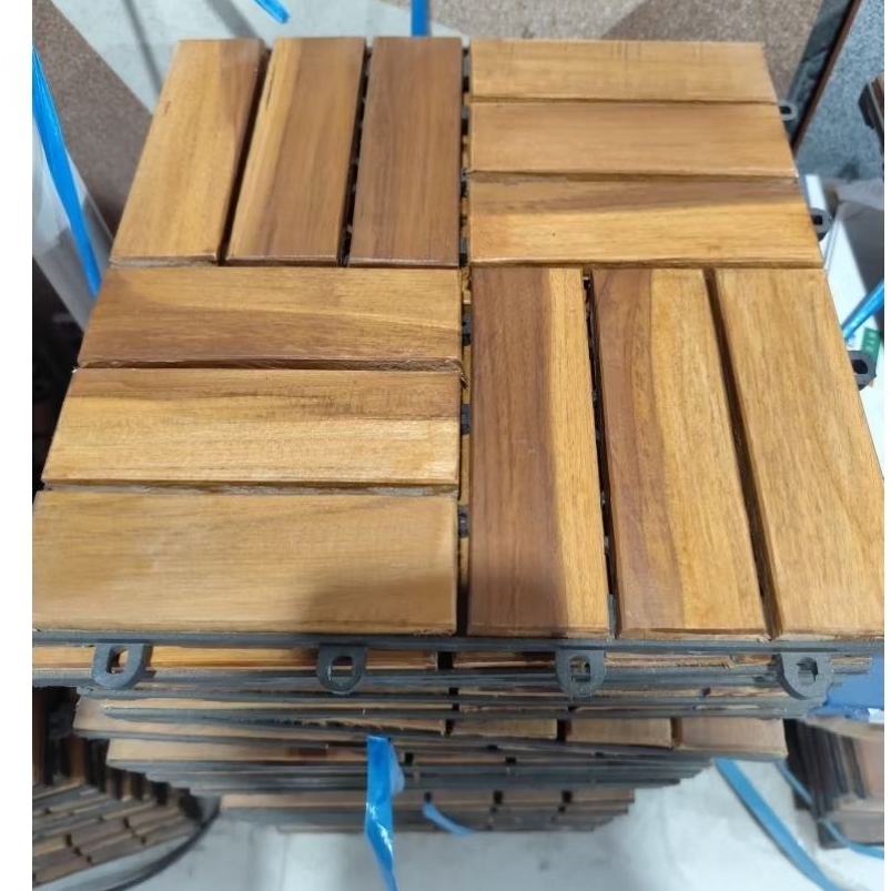 สํารับไม้สัก 30x30 กระเบื้องสํารับไม้กลางแจ้ง