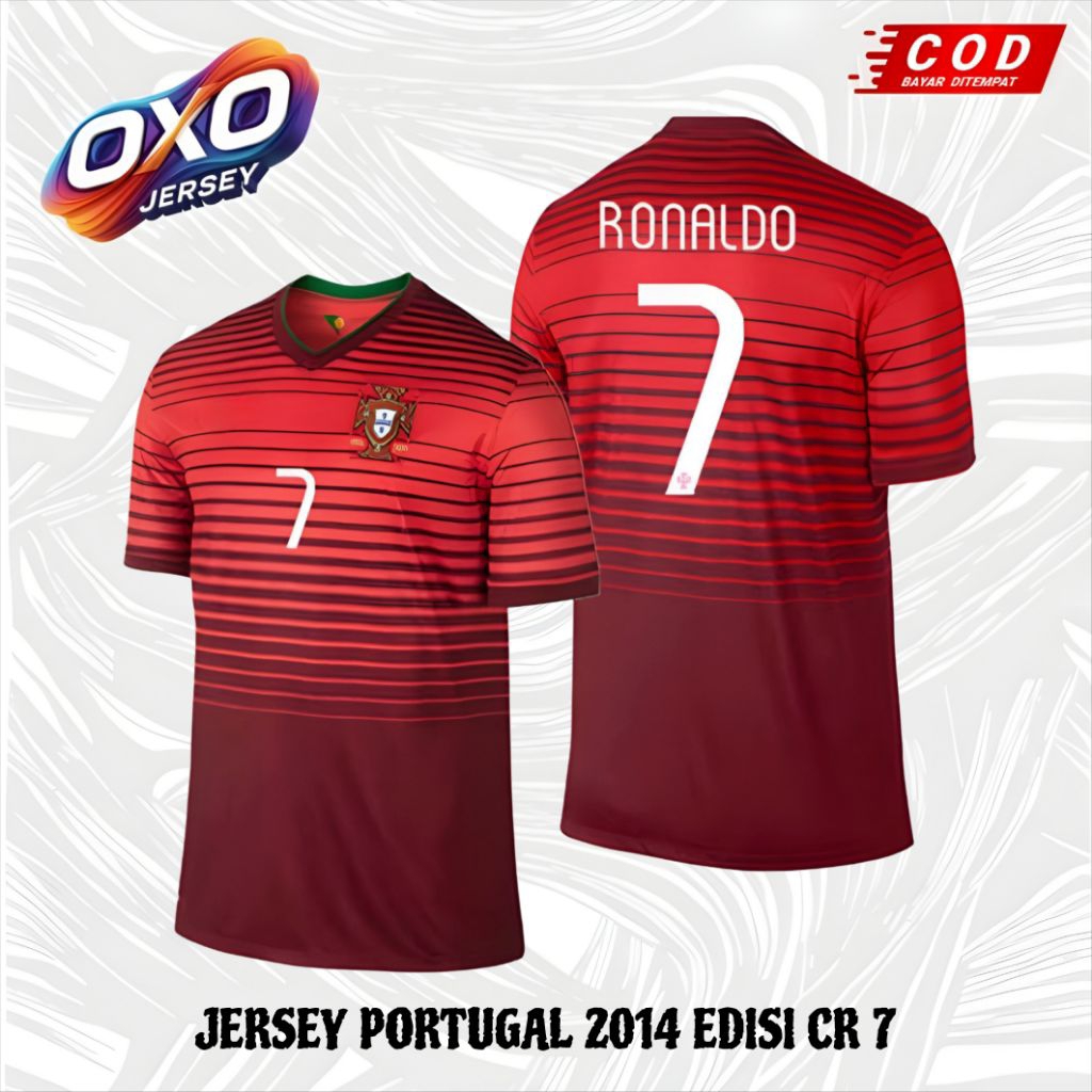 PORTUGAL JERSEY CR7 EDITION ฟรีชื่อและหมายเลข