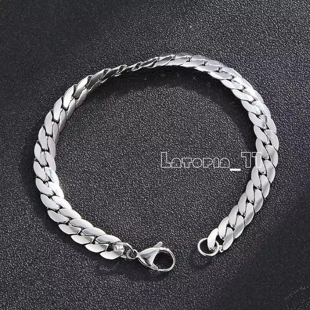 ผู้ชาย BRACELET DRAGON SCALE รุ่น STAINLESS TITANIUM BRACELET DOESNT FADE แฟชั่นผู้ชาย BRACELET