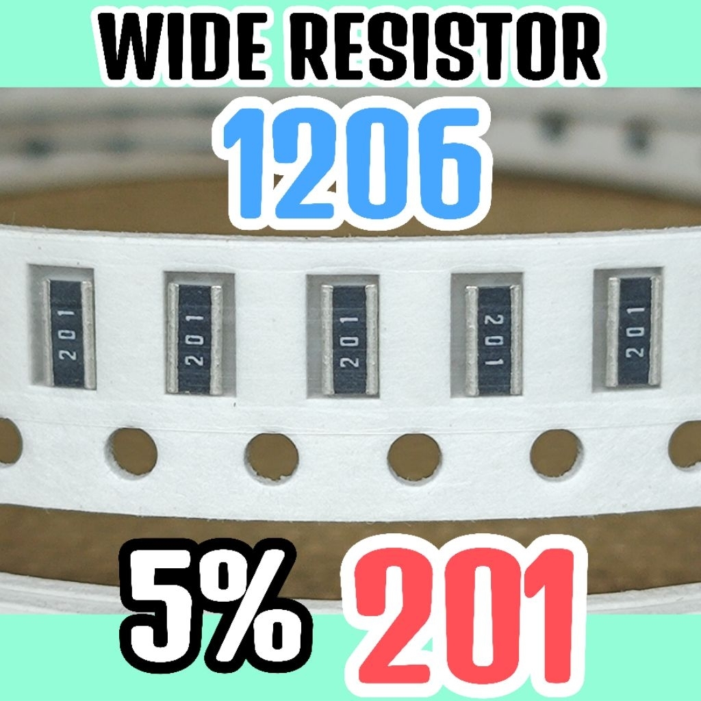 ชิปทนกว้าง 10 ชิ้น smd 201 200R 5% ขนาด 1206 3216 (WIDE) 200 โอห์ม 200ohm