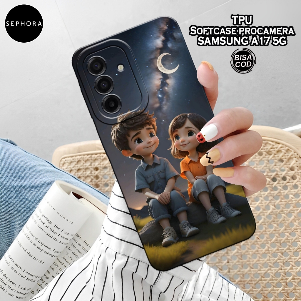 HP เคส Samsung Galaxy A17 5G 2025 ล่าสุด - เคสการ์ตูนแฟชั่น - Samsung A17 5G Softcase - เคสกล้อง Pro