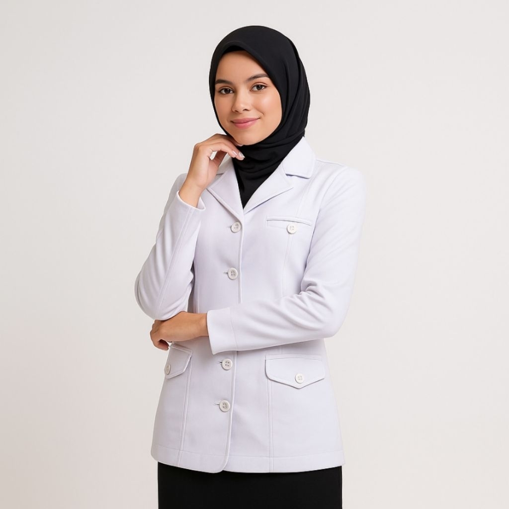 P3K Civil Servant ชุดคอปก, เสื้อแจ็คเก็ต, กระเป๋าด้านล่าง, กระโปรง, กางเกง, ชุด ASN, ไซส์ SS-5L