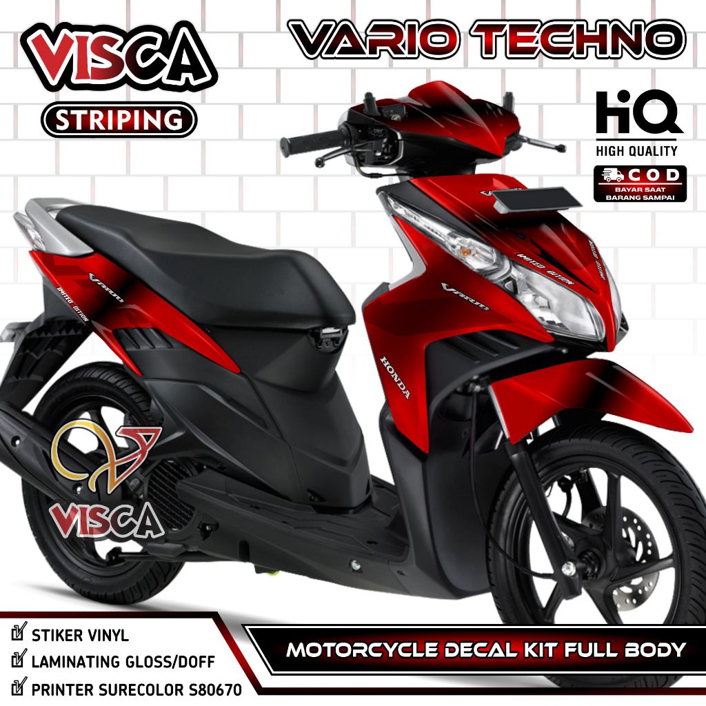 Vario 110 Techno Full Body Decal - Vario Techno 110 Full Body Sticker - Vario Techno Decal - Vario 1