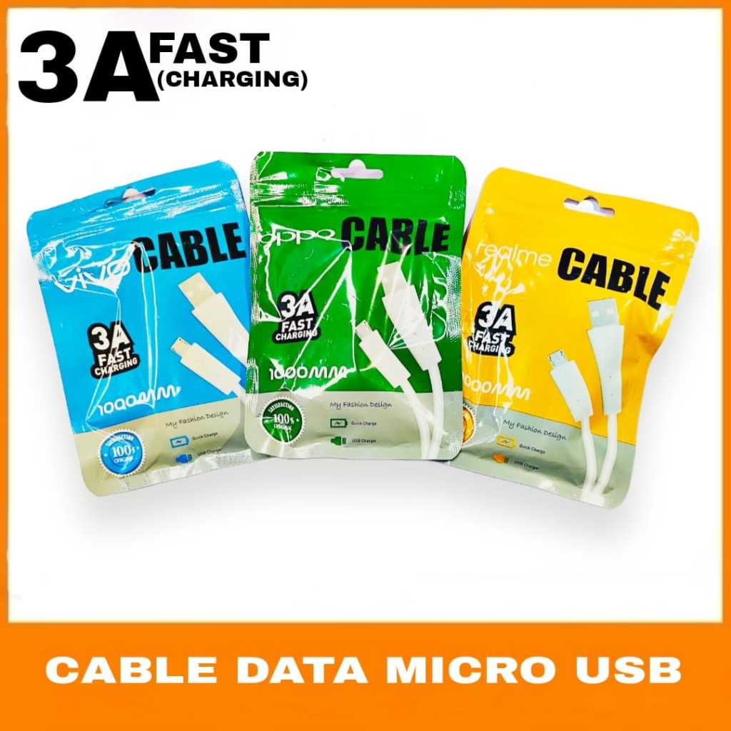 DATA CABLE (MICRO USB) OPP0 / VIVO / REALME / 3A FAST CHARGING