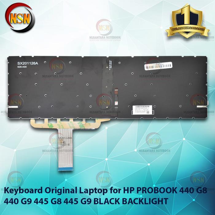 คีย์บอร์ดสําหรับ PROBOOK 440 G8 440 G9 445 G8 445 G9 BLACK BACKLIGHT Original