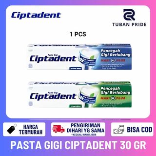 [TP] Pasta Gigi Ciptadent Maxi 30 gram Pencegah Gigi Berlubang Pasta Gigi Odol Ciptadent Wings 30 gr Wangi Menthol Segar