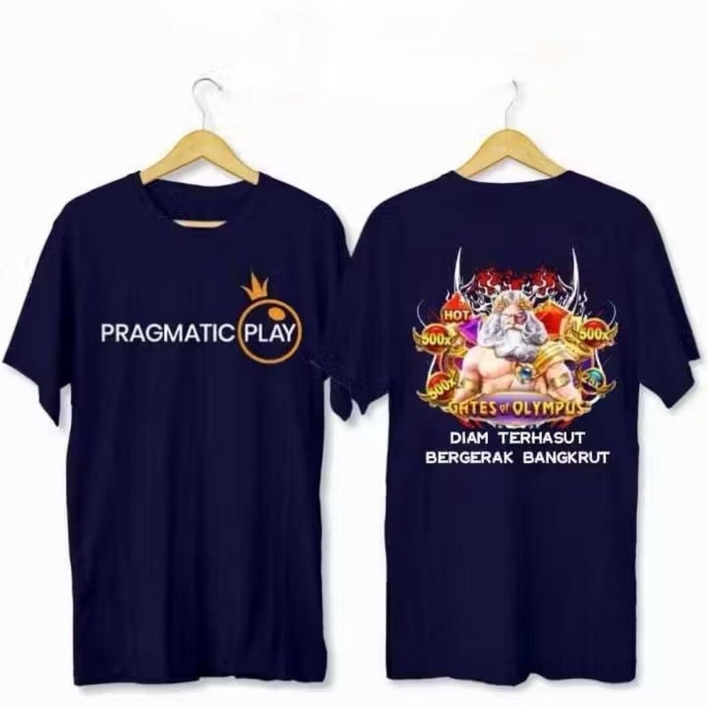 KATUN ￼No1 Unisex Pragmatic Play Slot เสื้อยืดผู้ชาย/ผู้หญิง Top DIAM TO SEE MOVING BANGKRUT หวีผ้าฝ