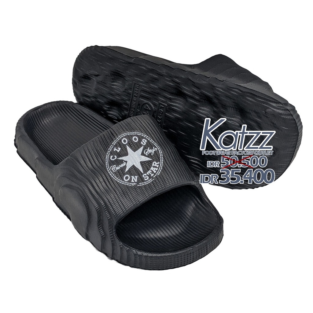 Katzz - รองเท้าแตะ Slop คุณภาพ Size 35 - 40 / รองเท้าแตะเหมาะสําหรับกิจกรรมกลางแจ้ง / รองเท้าแตะกันล