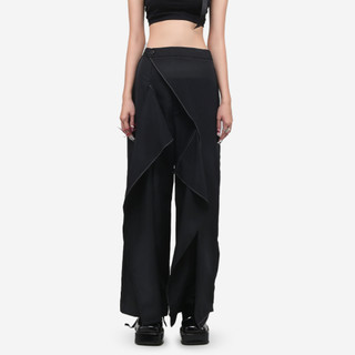 ISOOS STUDIOS - CHESS LONG PANTS IN BLACK