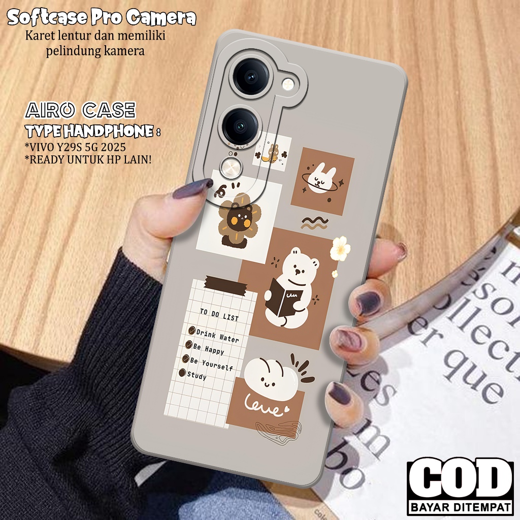 HP เคส VIVO Y29S 5G 2025 ล่าสุด - เคส VIVO Y29S 5G 2025 Softcase - เคสแฟชั่นการ์ตูน - เคส VIVO Y29S 
