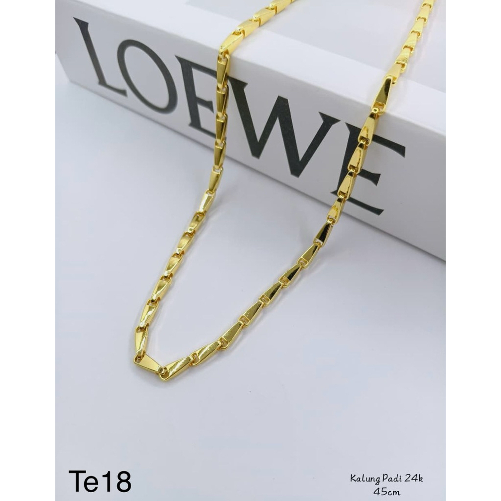 สร้อยคอข้าวทอง 24K XUPING 45 ซม. และประแจข้าวทอง 24K สร้อยคอ CAN CHOOSE/สร้อยข้อมือ