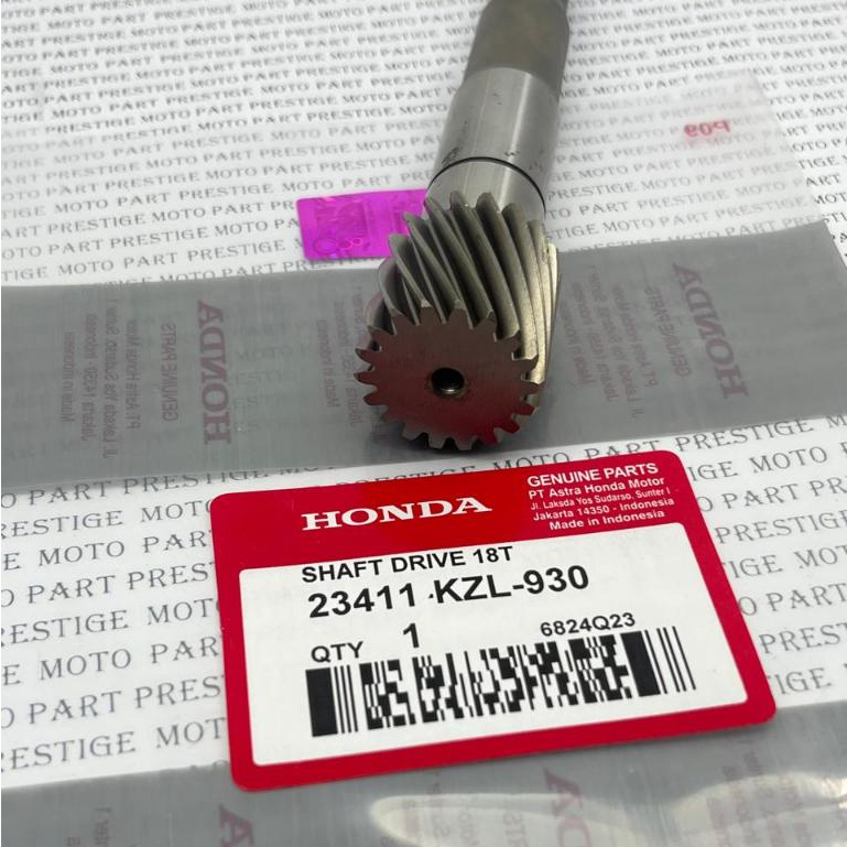 23411-KZL-930 Shaft Drive 18T Honda BeAT eSP K25 Original Honda