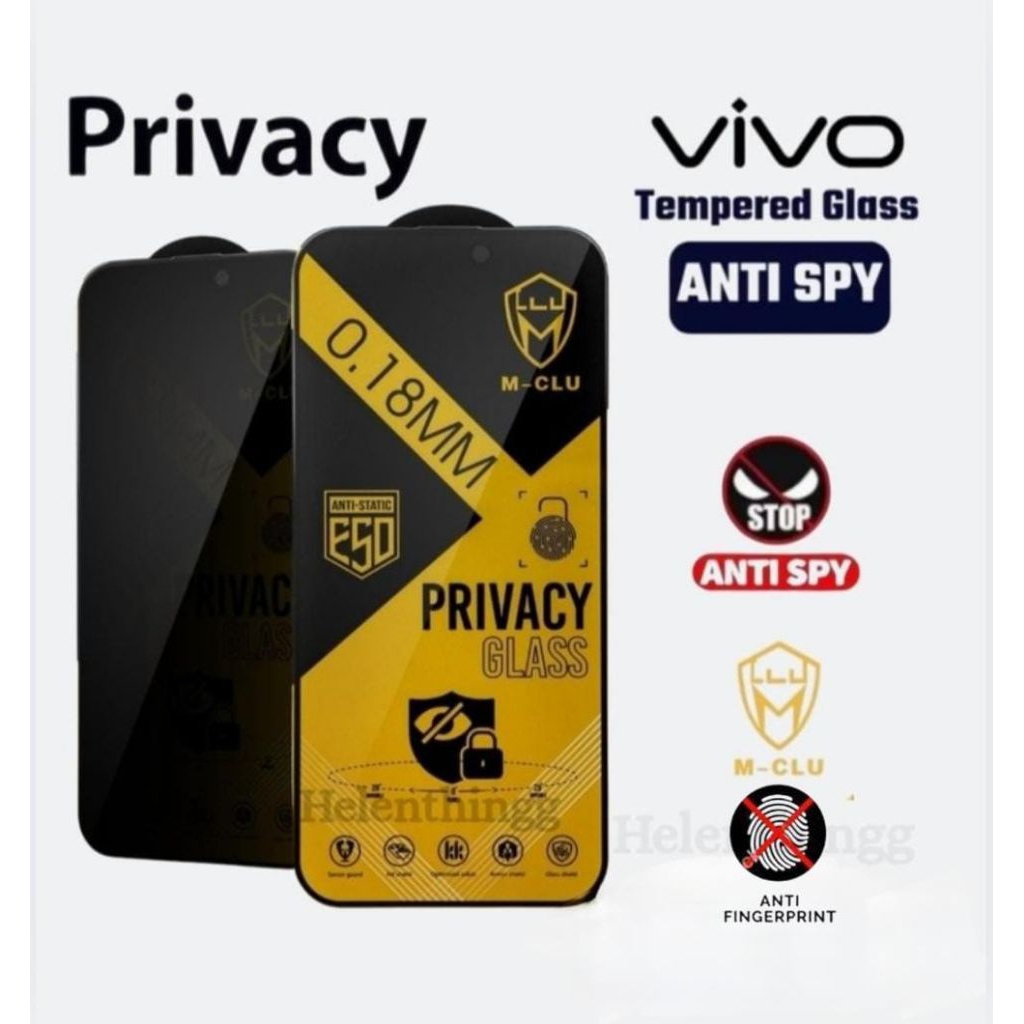 ไม่รองรับลายนิ้วมือ Premium Privacy Vivo Y01 Y02 Y02s Y02t Y03 Y03t Y04 Y04s Y1s 2020 Y3s Y5s Y7s Y9