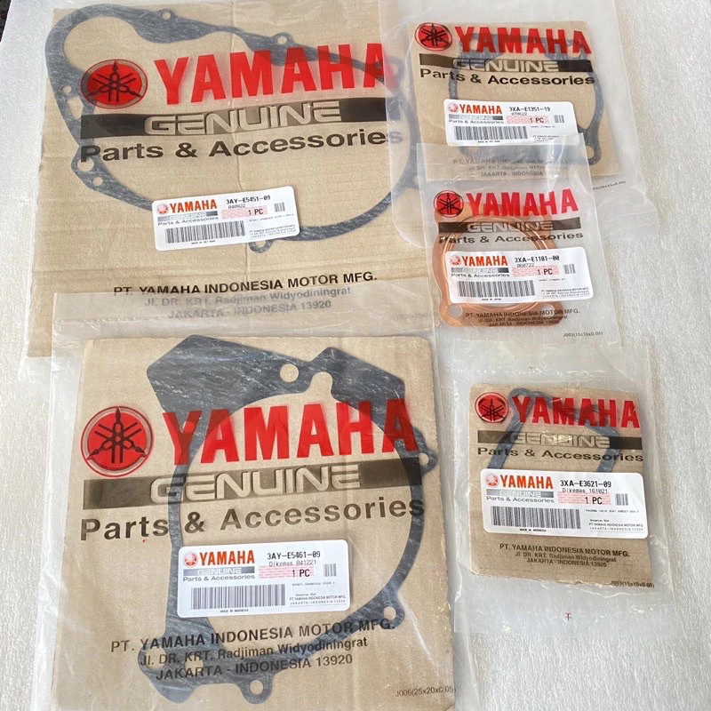 MESIN PAKING GASKET PERPAK ENGINE SET 5PCS F1ZR FIZR ORIGINAL YAMAHA ของแท้ PART