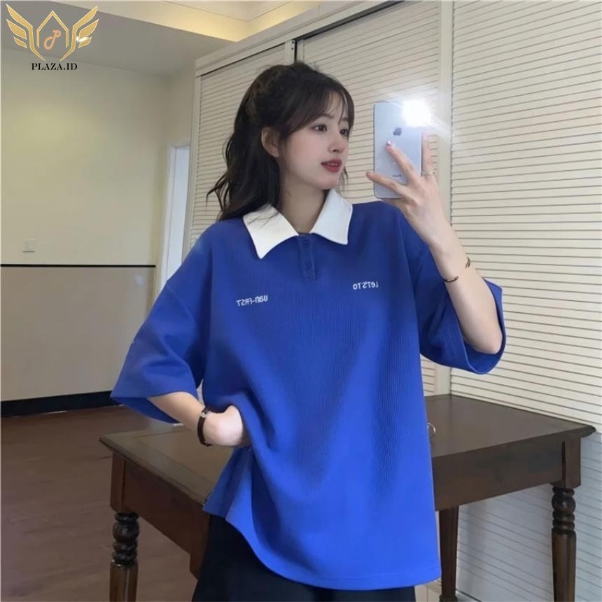 เสื้อโปโลขนาดใหญ่ (M - 6XL) Jumbo SIMPLE XX Simple Polo Shirt Unisex ML XL XXL 3XL 4XL 5XL 6L Korean