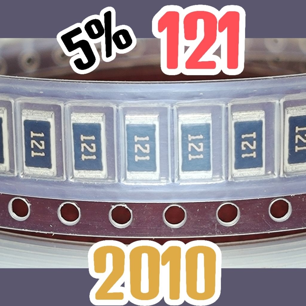 ตัวต้านทานชิป smd 121 120ร 5% ขนาด 2010 5025 120 โอห์ม 120โอห์ม