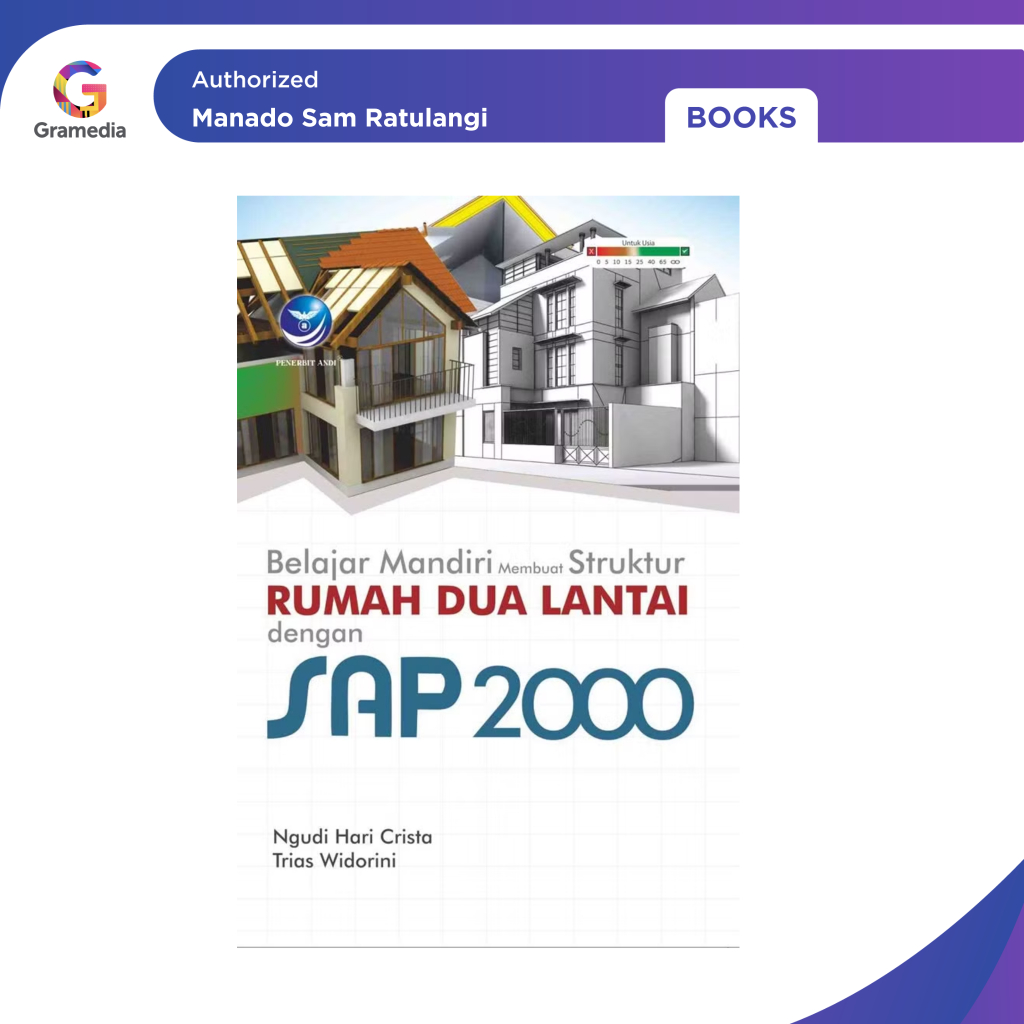 Gramedia Manado-เรียนรู้ Mandiri ทําให้โครงสร้างบ้าน 2 ชั้นพร้อม SAP 2000