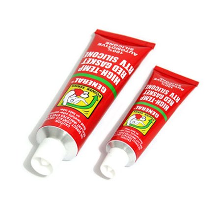 MERAH GENERAL Red Gasket Sealant RTV Sealant High-Temp Red Gasket 32g / 80g ซิลิโคนสีแดง