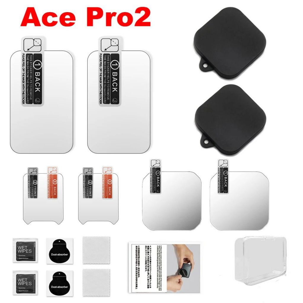 LAYAR Anti-Scratch กระจกนิรภัยสําหรับ Insta360 ACE Pro 2 ฟิล์มป้องกัน Anti-Scratch หน้าจอเลนส์ Insta