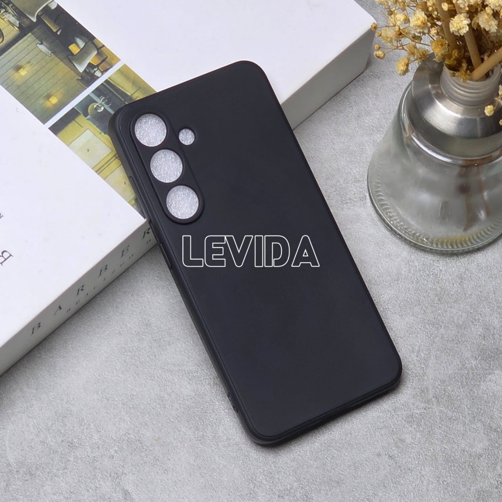Samsung S25 Samsung S25 Plus Samsung S25 Ultra Softcase Macaron Square Black / Case Square Black Edg