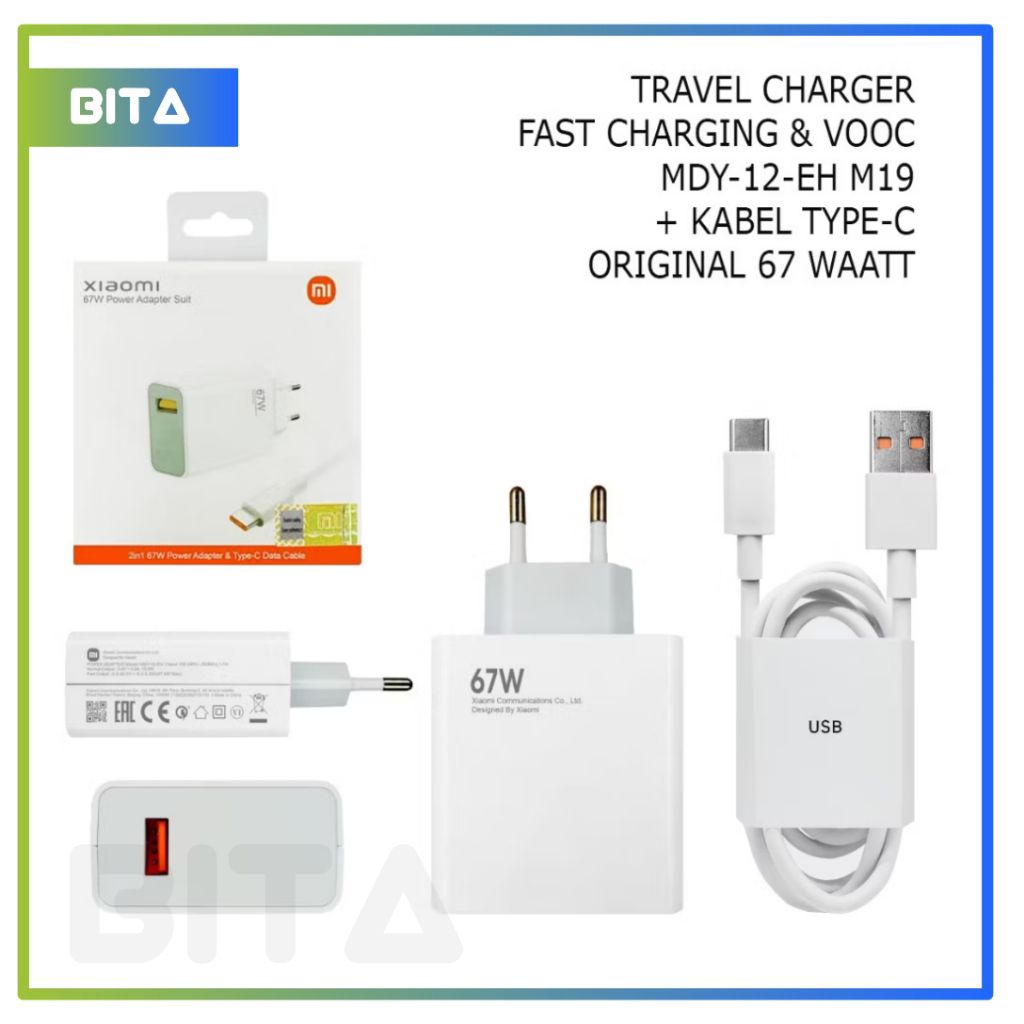 Xiaomi 67W Type-C Fast Charging VOOC Turbo Fast Charging Cable - MDY-11-EZ