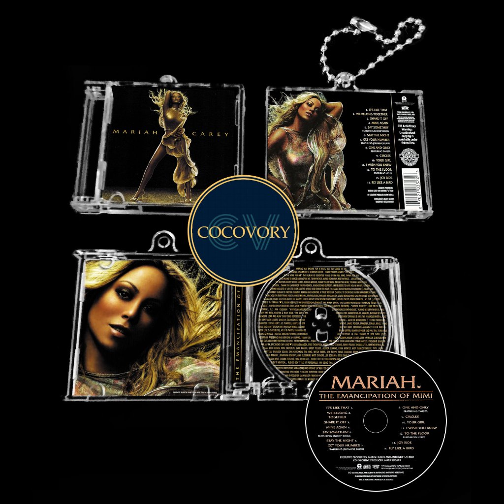 GANTUNGAN Mariah Carey Mini CD อัลบั้มพวงกุญแจ NFC พวงกุญแจพวงกุญแจ Mimi Daydream พร้อมฟังก์ชั่นสตรี