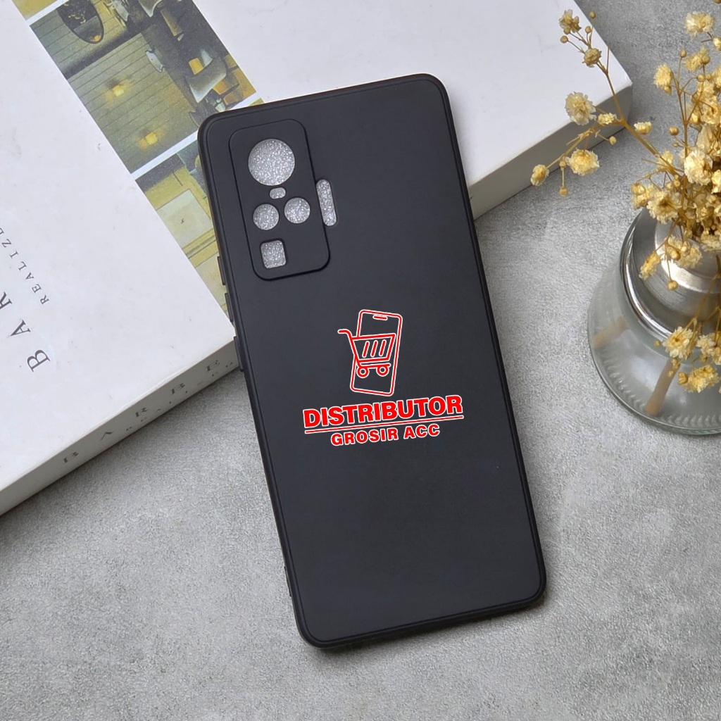 VIVO V7 VIVO V7 PLUS VIVO X50 VIVO X50 PRO VIVO X60 CASE MACAROON BLACK PREMIUM SOFT CASE สีดํา VIVO