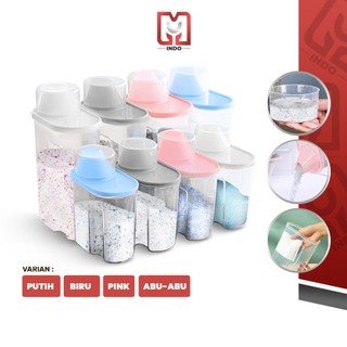 Tempat Deterjen Bubuk C81-C82 Detergen Dispenser / Wadah Sabun Cuci Baju Bubuk Serbaguna