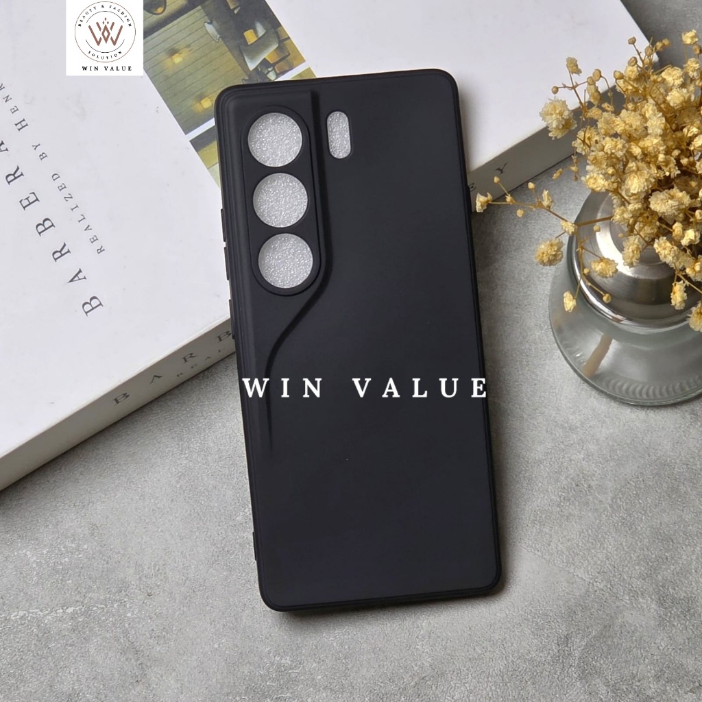 Tecno Camon 40 4G Tecno Camon 40 Pro Macaron Square Edge / Case Liquid Square Black Tecno Camon 40 4