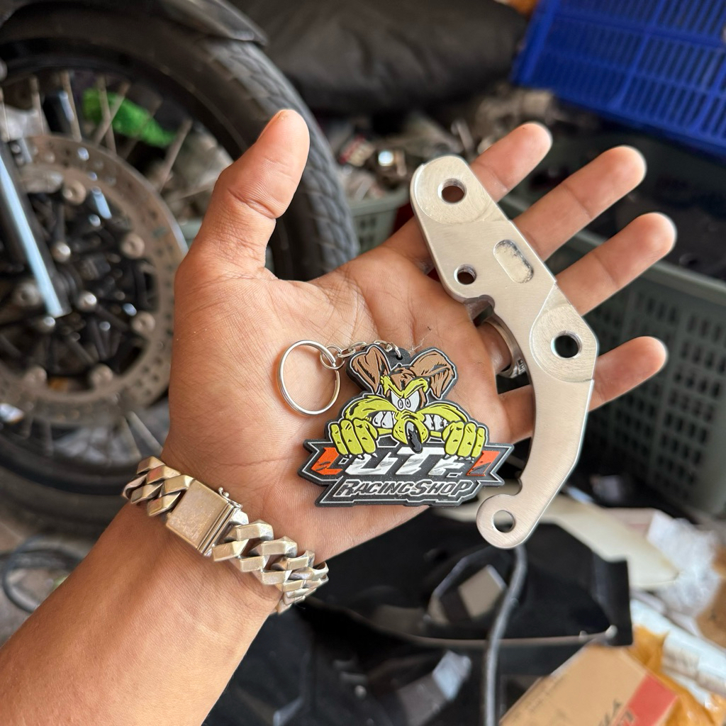 GANTUNGAN Mxking Bracket KTC 2p Caliper ขนาด 220,260,300 วัสดุ Dural T6, พวงกุญแจ Bonus Shop