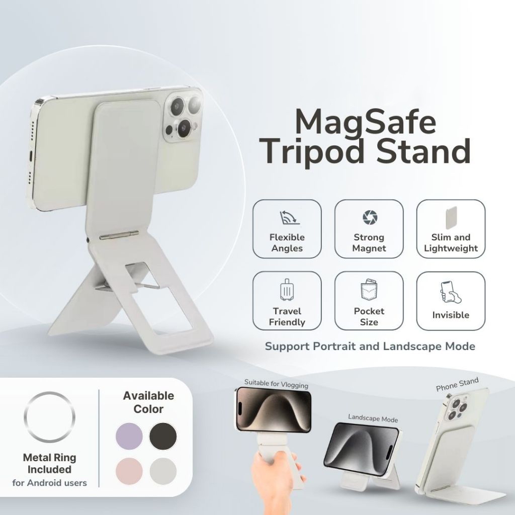 ขาตั้งขาตั้งกล้อง Magsafe Slim สําหรับ HP / Iphone / Android / Samsung