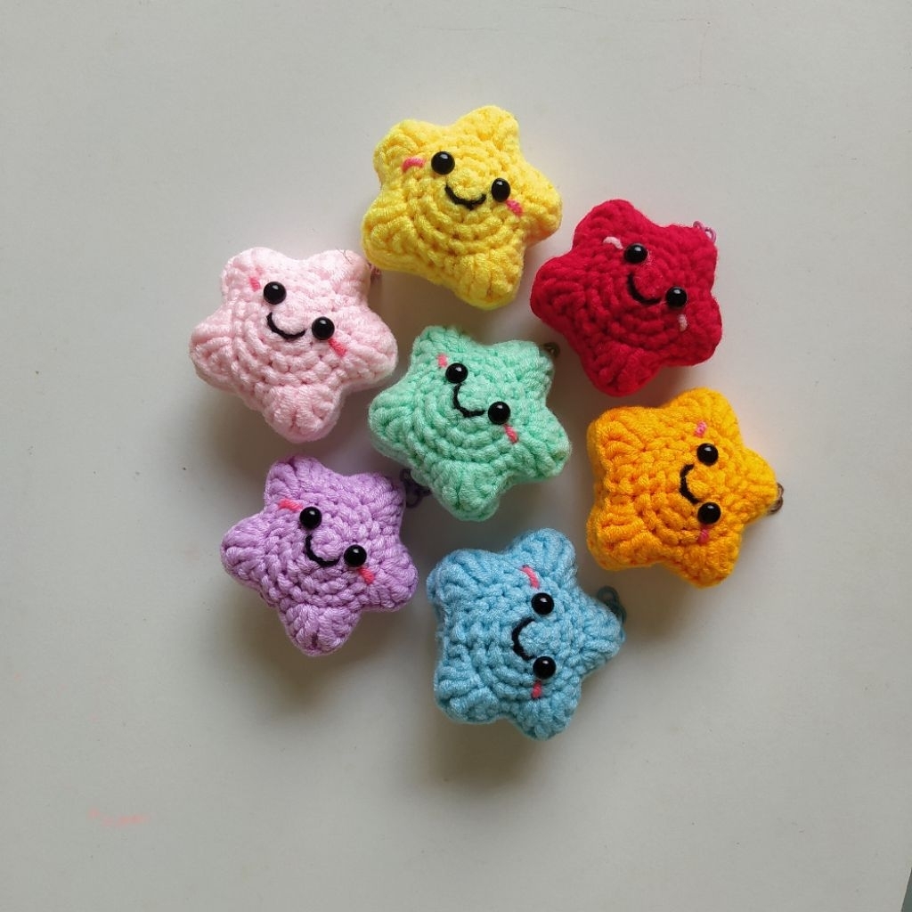 [ETOILE] Amigurumi Keychain Star Crochet - แฮนด์เมด