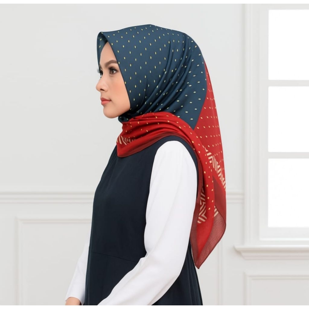 POLKADOT/PREMIUM VOAL HIJAB/WHOLESALE HIJAB/SQUARE HIJAB/PREMIUM MOTIF VOAL