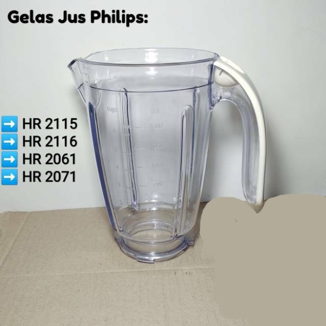 PHILIPS JUICE GLASS HR 2115 HR 2116 HR 2061 HR 2071 PHILIPS JUICE BLENDER TUBE ขวดใหญ่