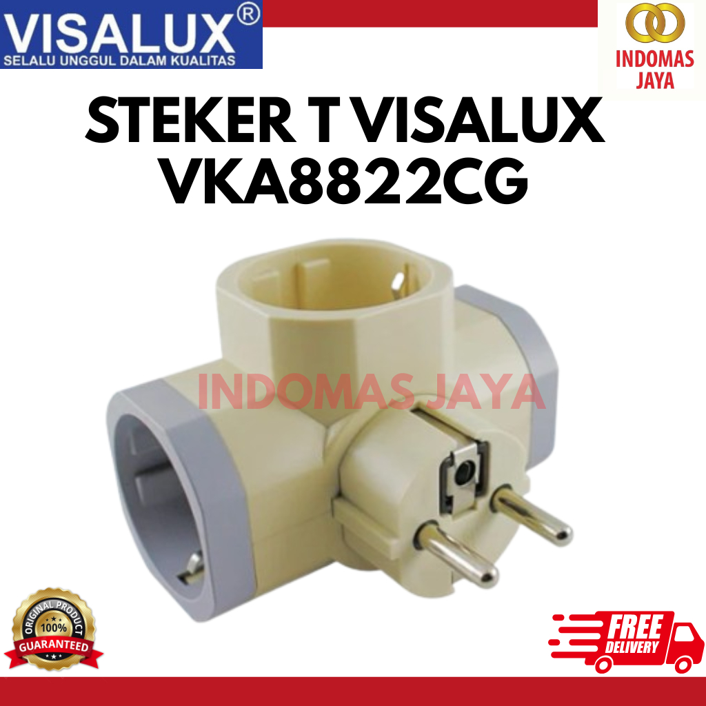 Visalux V 8822 CG V8822CG SNI ปลั๊กทีสายดิน