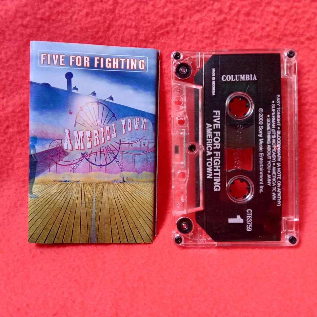 Five For Fighting Cassette Tape - America Town