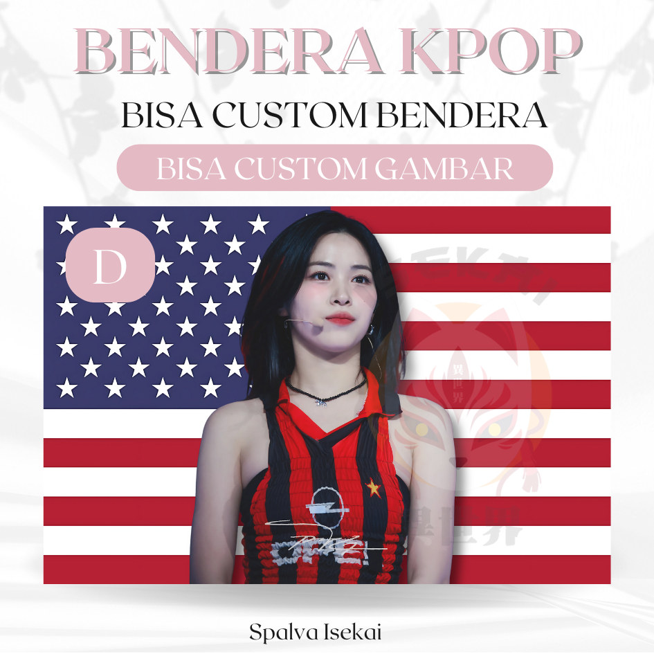 AMERICAN FLAG KPOP RYUJIN ITZY / โปสเตอร์ KPOP / KPOP FLAG Shin Ryujin / พรม KPOP / พรม Kpop