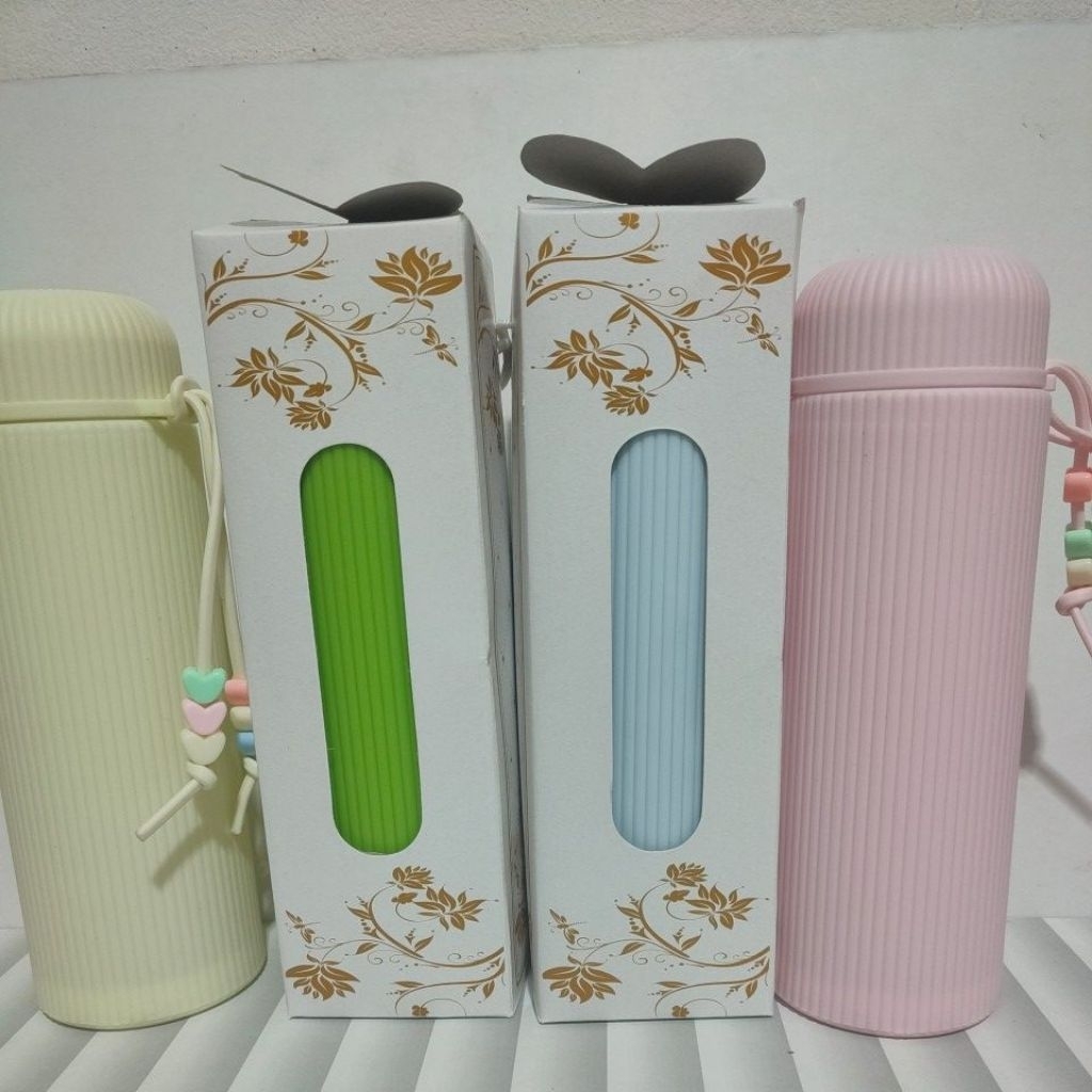 10 ชิ้น สีพาสเทล MACAROON แก้วขวด TUMBLER PACKAGING IN SOUVENIR BOX